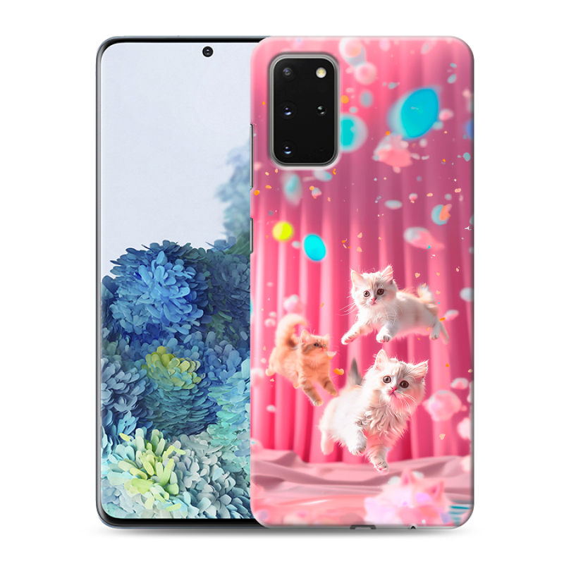 Силиконовый чехол на Samsung Galaxy S20 Plus с принтом милые котики Силиконовый чехол на Samsung Galaxy S20 Plus с принтом милые котики