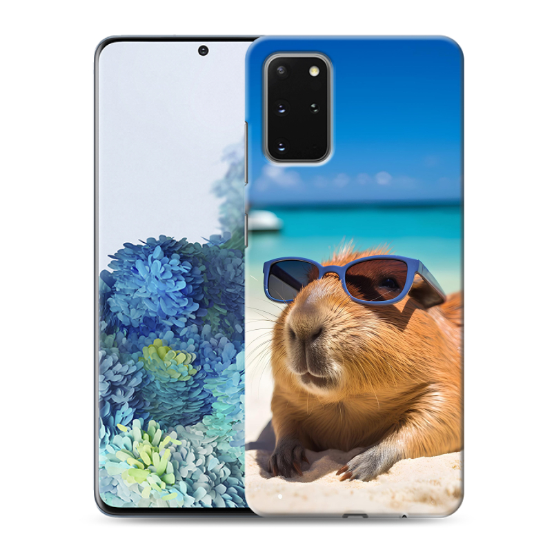 Силиконовый чехол на Samsung Galaxy S20 Plus с принтом Капибара Силиконовый чехол на Samsung Galaxy S20 Plus с принтом Капибара