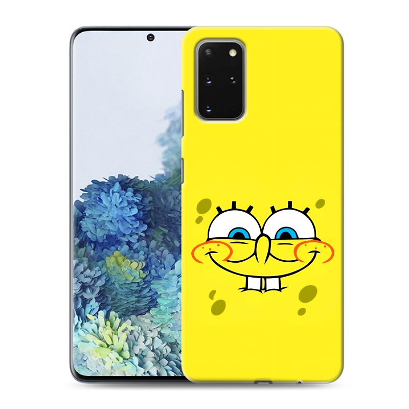 Силиконовый противоударный чехол на Samsung Galaxy S20 Plus с принтом спанчбоб спанч боб Силиконовый противоударный чехол на Samsung Galaxy S20 Plus с принтом спанчбоб спанч боб