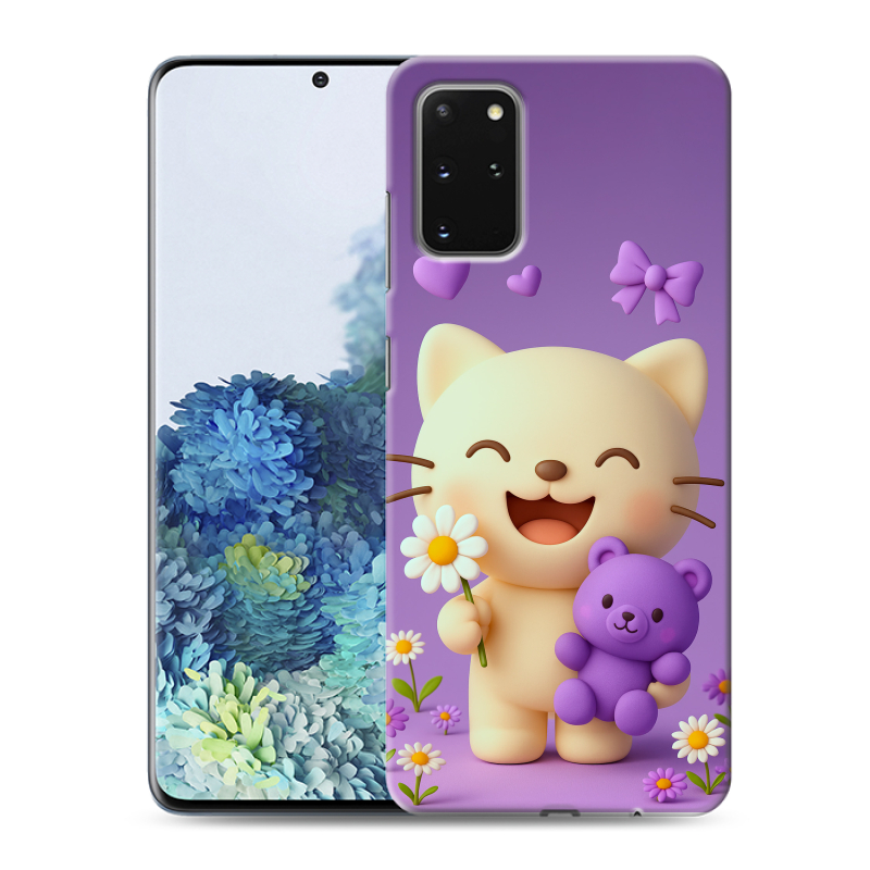 Силиконовый противоударный чехол на Samsung Galaxy S20 Plus с принтом для девочек Силиконовый противоударный чехол на Samsung Galaxy S20 Plus с принтом для девочек