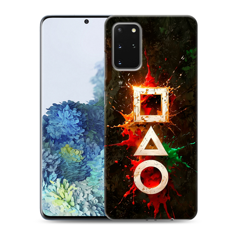 Силиконовый противоударный чехол на Samsung Galaxy S20 Plus с принтом Squid Game Игра кальмара Силиконовый противоударный чехол на Samsung Galaxy S20 Plus с принтом Squid Game Игра кальмара