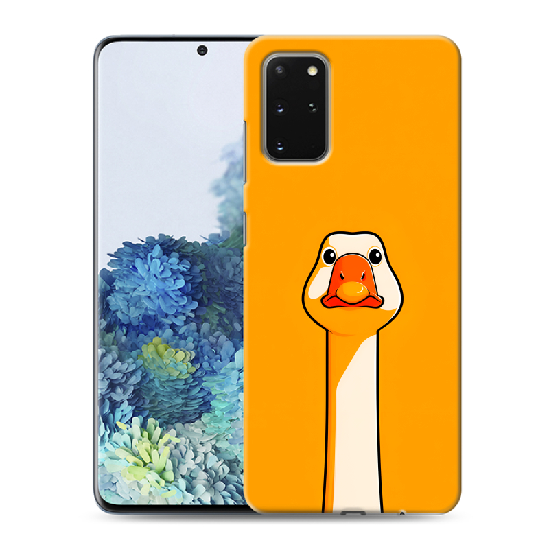 Силиконовый чехол на Samsung Galaxy S20 Plus с принтом Смешная утка Силиконовый чехол на Samsung Galaxy S20 Plus с принтом Смешная утка