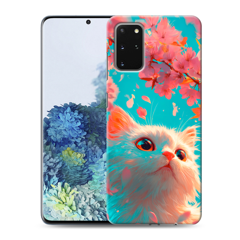 Силиконовый чехол на Samsung Galaxy S20 Plus с принтом Красивый кот Силиконовый чехол на Samsung Galaxy S20 Plus с принтом Красивый кот