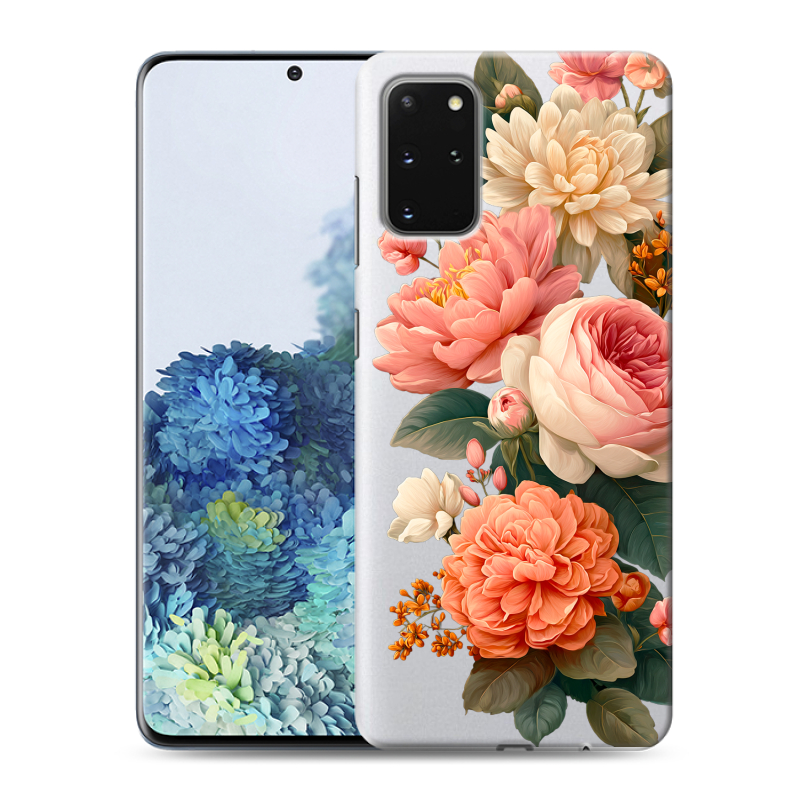 Силиконовый чехол на Samsung Galaxy S20 Plus с принтом цветы Силиконовый чехол на Samsung Galaxy S20 Plus с принтом цветы