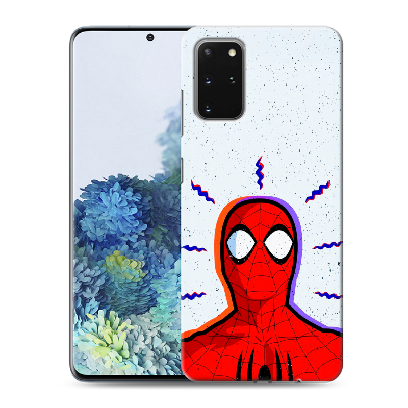 Силиконовый противоударный чехол на Samsung Galaxy S20 Plus с принтом Spiderman Человек паук Силиконовый противоударный чехол на Samsung Galaxy S20 Plus с принтом Spiderman Человек паук