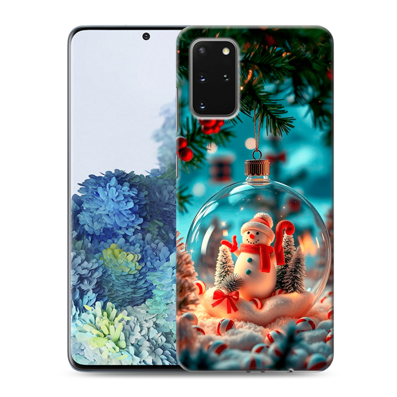 Силиконовый противоударный чехол на Samsung Galaxy S20 Plus с принтом Новый год Силиконовый противоударный чехол на Samsung Galaxy S20 Plus с принтом Новый год
