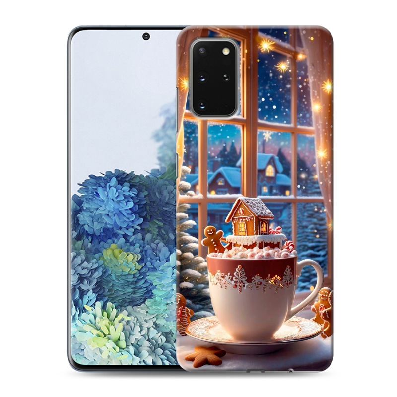 Силиконовый чехол на Samsung Galaxy S20 Plus с принтом Новый год Силиконовый чехол на Samsung Galaxy S20 Plus с принтом Новый год