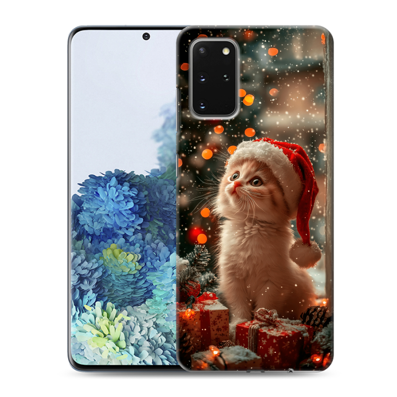 Силиконовый противоударный чехол на Samsung Galaxy S20 Plus с принтом Новый год Силиконовый противоударный чехол на Samsung Galaxy S20 Plus с принтом Новый год