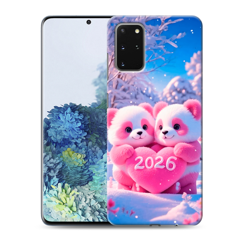 Силиконовый чехол на Samsung Galaxy S20 Plus с принтом Новый год Силиконовый чехол на Samsung Galaxy S20 Plus с принтом Новый год