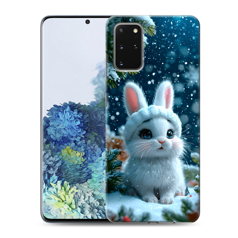 Силиконовый противоударный чехол на Samsung Galaxy S20 Plus с принтом Новый год Силиконовый противоударный чехол на Samsung Galaxy S20 Plus с принтом Новый год