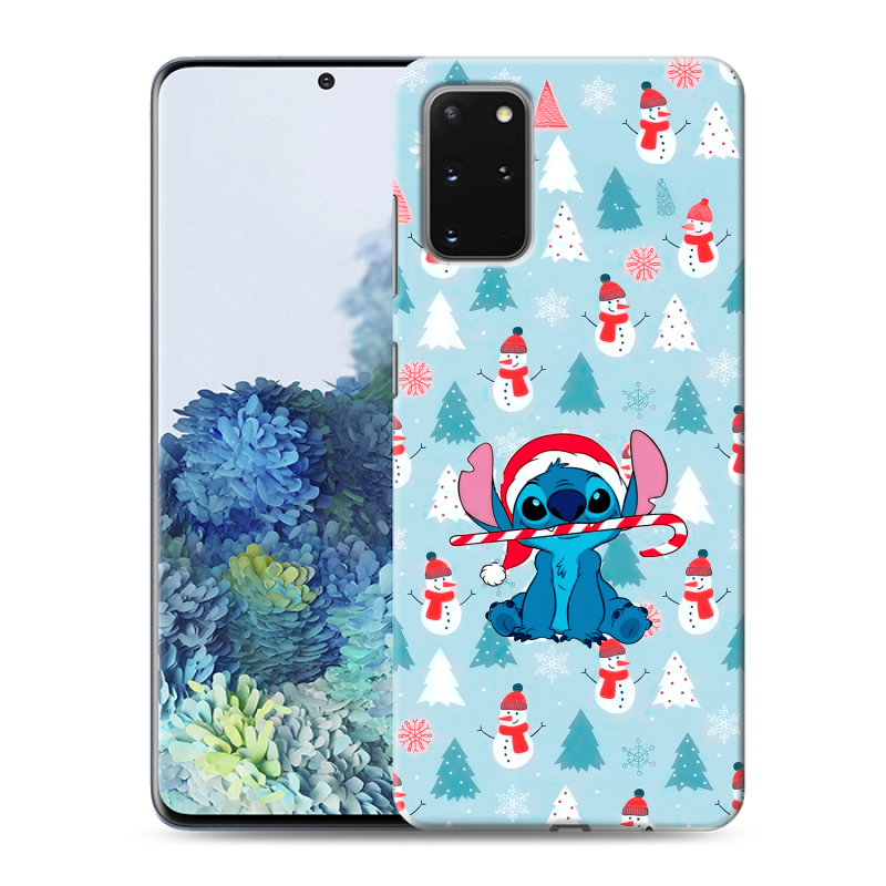 Силиконовый чехол на Samsung Galaxy S20 Plus с принтом Стич Новый год Силиконовый чехол на Samsung Galaxy S20 Plus с принтом Стич Новый год