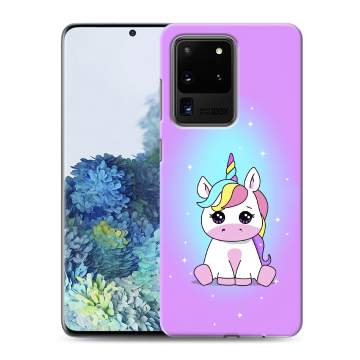 Силиконовый чехол на Samsung Galaxy S20 Ultra с принтом Единорог Силиконовый чехол на Samsung Galaxy S20 Ultra с принтом Единорог