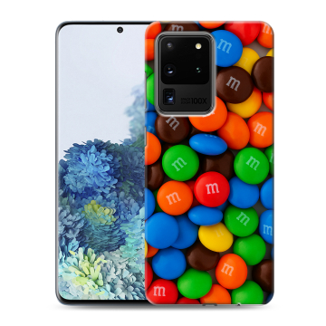 Силиконовый чехол на Samsung Galaxy S20 Ultra с принтом Конфеты Силиконовый чехол на Samsung Galaxy S20 Ultra с принтом Конфеты