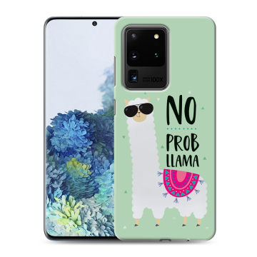 Силиконовый чехол на Samsung Galaxy S20 Ultra с принтом Лама Силиконовый чехол на Samsung Galaxy S20 Ultra с принтом Лама