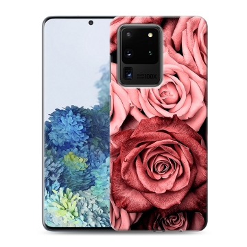 Силиконовый чехол на Samsung Galaxy S20 Ultra с принтом Цветы розы Силиконовый чехол на Samsung Galaxy S20 Ultra с принтом Цветы розы