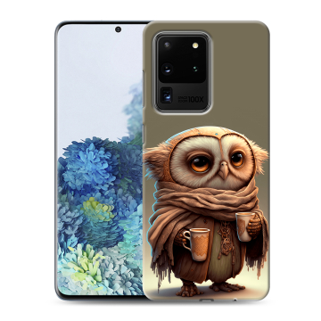 Силиконовый чехол на Samsung Galaxy S20 Ultra с принтом Сова Силиконовый чехол на Samsung Galaxy S20 Ultra с принтом Сова