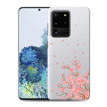 Силиконовый чехол на Samsung Galaxy S20 Ultra с принтом Ветка сакуры Силиконовый чехол на Samsung Galaxy S20 Ultra с принтом Ветка сакуры