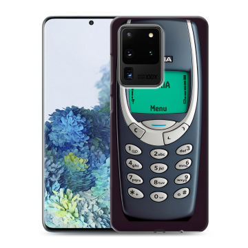 Силиконовый чехол на Samsung Galaxy S20 Ultra с принтом Старый телефон Силиконовый чехол на Samsung Galaxy S20 Ultra с принтом Старый телефон