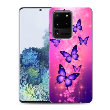 Силиконовый чехол на Samsung Galaxy S20 Ultra с принтом Бабочки Силиконовый чехол на Samsung Galaxy S20 Ultra с принтом Бабочки