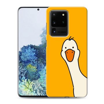 Силиконовый чехол на Samsung Galaxy S20 Ultra с принтом Утка Силиконовый чехол на Samsung Galaxy S20 Ultra с принтом Утка