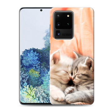 Силиконовый чехол на Samsung Galaxy S20 Ultra с принтом Котята Силиконовый чехол на Samsung Galaxy S20 Ultra с принтом Котята