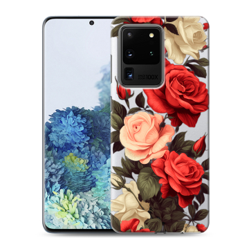 Силиконовый чехол на Samsung Galaxy S20 Ultra с принтом Розы Силиконовый чехол на Samsung Galaxy S20 Ultra с принтом Розы