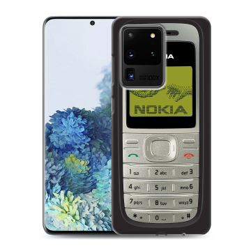 Силиконовый чехол на Samsung Galaxy S20 Ultra с принтом Ретро Нокия Силиконовый чехол на Samsung Galaxy S20 Ultra с принтом Ретро Нокия