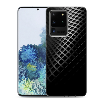 Силиконовый чехол на Samsung Galaxy S20 Ultra с принтом Текстура металла Силиконовый чехол на Samsung Galaxy S20 Ultra с принтом Текстура металла