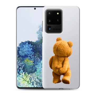 Силиконовый чехол на Samsung Galaxy S20 Ultra с принтом Медведь Силиконовый чехол на Samsung Galaxy S20 Ultra с принтом Медведь