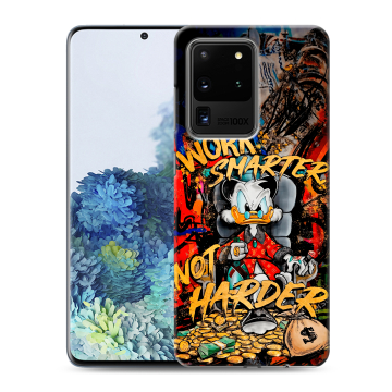 Силиконовый чехол на Samsung Galaxy S20 Ultra с принтом Дональд Дак Деньги Силиконовый чехол на Samsung Galaxy S20 Ultra с принтом Дональд Дак Деньги