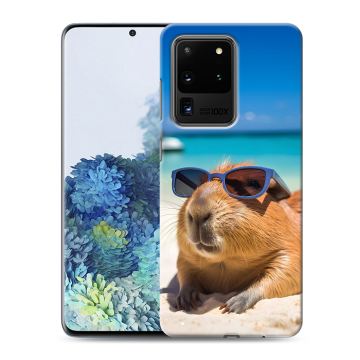 Силиконовый чехол на Samsung Galaxy S20 Ultra с принтом Капибара Силиконовый чехол на Samsung Galaxy S20 Ultra с принтом Капибара