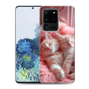 Силиконовый чехол на Samsung Galaxy S20 Ultra с принтом котята котики Силиконовый чехол на Samsung Galaxy S20 Ultra с принтом котята котики