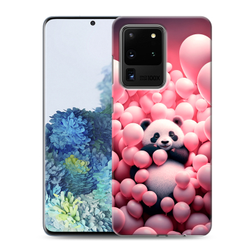Силиконовый чехол на Samsung Galaxy S20 Ultra с принтом Панда Силиконовый чехол на Samsung Galaxy S20 Ultra с принтом Панда
