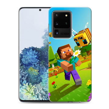 Силиконовый чехол на Samsung Galaxy S20 Ultra с принтом Майнкрафт Minecraft Силиконовый чехол на Samsung Galaxy S20 Ultra с принтом Майнкрафт Minecraft