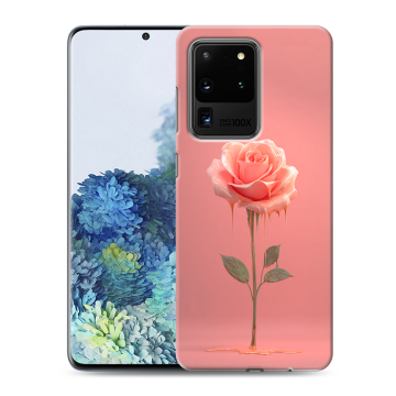 Силиконовый чехол на Samsung Galaxy S20 Ultra с принтом Розовая роза Силиконовый чехол на Samsung Galaxy S20 Ultra с принтом Розовая роза