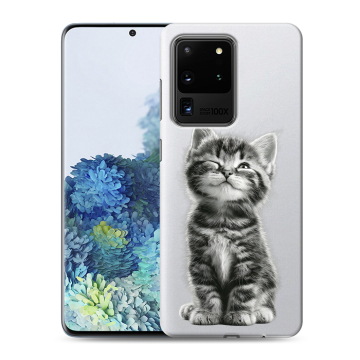 Силиконовый чехол на Samsung Galaxy S20 Ultra с принтом Котенок Силиконовый чехол на Samsung Galaxy S20 Ultra с принтом Котенок