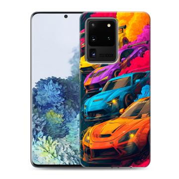 Силиконовый чехол на Samsung Galaxy S20 Ultra с принтом Тачки Силиконовый чехол на Samsung Galaxy S20 Ultra с принтом Тачки