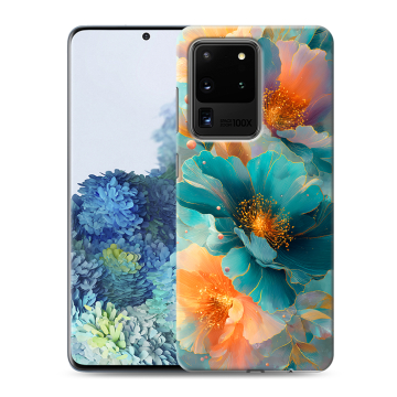 Силиконовый чехол на Samsung Galaxy S20 Ultra с принтом Цветы Силиконовый чехол на Samsung Galaxy S20 Ultra с принтом Цветы
