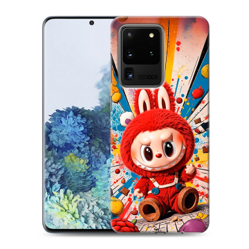 Силиконовый чехол на Samsung Galaxy S20 Ultra с принтом Labubu Лабубу Силиконовый чехол на Samsung Galaxy S20 Ultra с принтом Labubu Лабубу