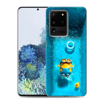 Силиконовый чехол на Samsung Galaxy S20 Ultra с принтом Миньоны Силиконовый чехол на Samsung Galaxy S20 Ultra с принтом Миньоны