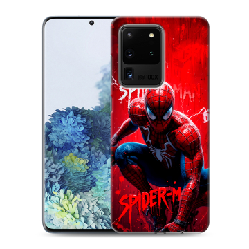 Силиконовый чехол на Samsung Galaxy S20 Ultra с принтом Spiderman Человек паук Силиконовый чехол на Samsung Galaxy S20 Ultra с принтом Spiderman Человек паук