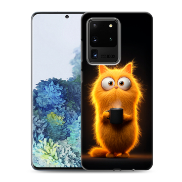Силиконовый чехол на Samsung Galaxy S20 Ultra с принтом Смешной кот Силиконовый чехол на Samsung Galaxy S20 Ultra с принтом Смешной кот