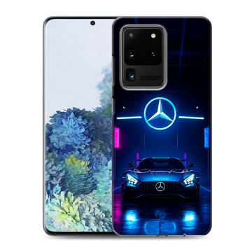 Силиконовый чехол на Samsung Galaxy S20 Ultra с принтом Mercedes Мерседес Силиконовый чехол на Samsung Galaxy S20 Ultra с принтом Mercedes Мерседес
