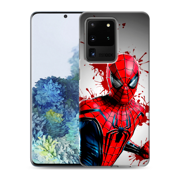 Силиконовый чехол на Samsung Galaxy S20 Ultra с принтом Spiderman Человек паук Силиконовый чехол на Samsung Galaxy S20 Ultra с принтом Spiderman Человек паук