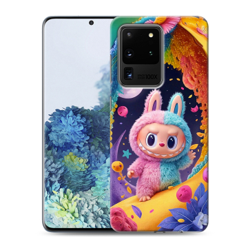 Силиконовый чехол на Samsung Galaxy S20 Ultra с принтом Labubu Лабубу Силиконовый чехол на Samsung Galaxy S20 Ultra с принтом Labubu Лабубу