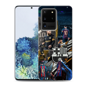 Силиконовый чехол на Samsung Galaxy S20 Ultra с принтом Messi Barcelona Силиконовый чехол на Samsung Galaxy S20 Ultra с принтом Messi Barcelona
