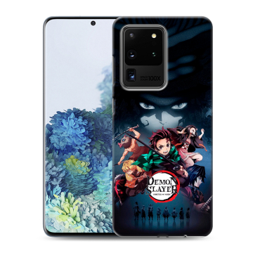 Силиконовый чехол на Samsung Galaxy S20 Ultra с принтом Demon Slayer Клинок рассекающий демонов Силиконовый чехол на Samsung Galaxy S20 Ultra с принтом Demon Slayer Клинок рассекающий демонов