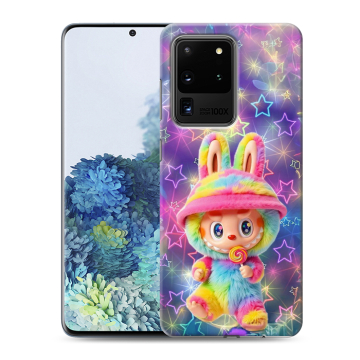 Силиконовый чехол на Samsung Galaxy S20 Ultra с принтом Labubu Лабубу Силиконовый чехол на Samsung Galaxy S20 Ultra с принтом Labubu Лабубу