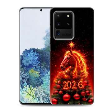 Силиконовый чехол на Samsung Galaxy S20 Ultra с принтом Новый год Силиконовый чехол на Samsung Galaxy S20 Ultra с принтом Новый год