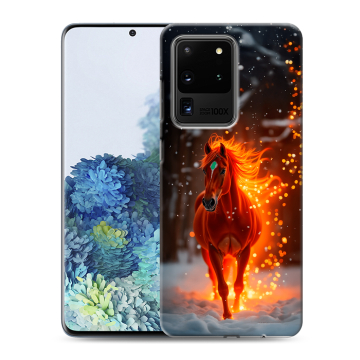 Силиконовый чехол на Samsung Galaxy S20 Ultra с принтом Новый год